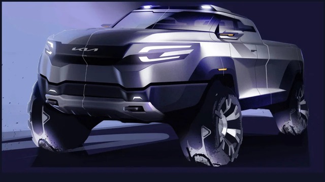 Hé lộ thêm nhiều thông tin về bán tải Kia mới đấu Ford Ranger và Toyota Hilux: Động cơ có cả điện, xăng và diesel - Ảnh 2.