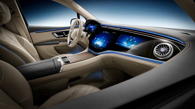 Announcing the interior like a spaceship of the Mercedes-Benz EQS SUV - Electric luxury cars are expected to return to Vietnam - Photo 3.