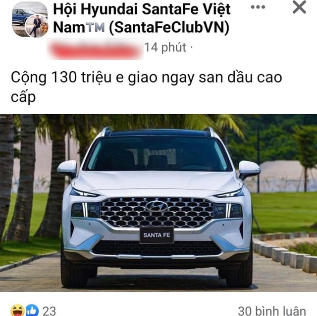 Hét giá Hyundai Santa Fe chênh 130 triệu đồng, sales bị cộng đồng mạng mỉa mai: ‘Khôn hết phần thiên hạ’ - Ảnh 1.