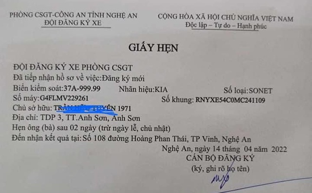 Bấm được biển ngũ quý 9, chủ xe Kia Sonet tại Nghệ An nhận lời khen: Tiền biển đắt hơn tiền xe - Ảnh 3.