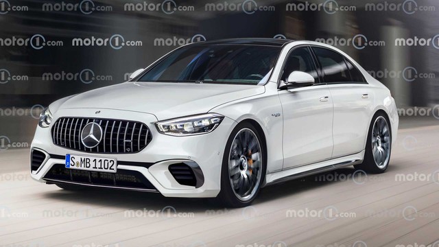 Design sketch of Mercedes-AMG S63 2023: Super sedan to confront BMW M760e launched this year - Photo 2.