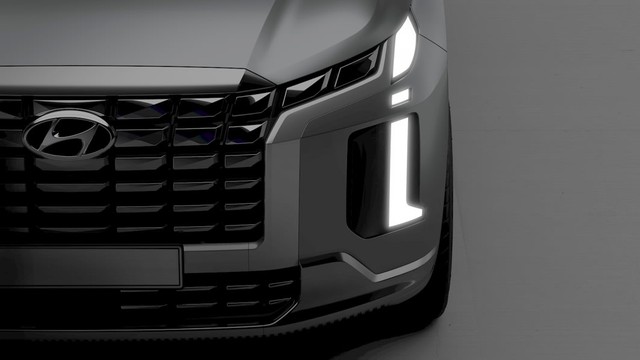 Teaser the design of the Hyundai Palisade 2023 before time G: Angle and bunker, the wheels are less confusing, different from Santa Fe juniors - Photo 1.
