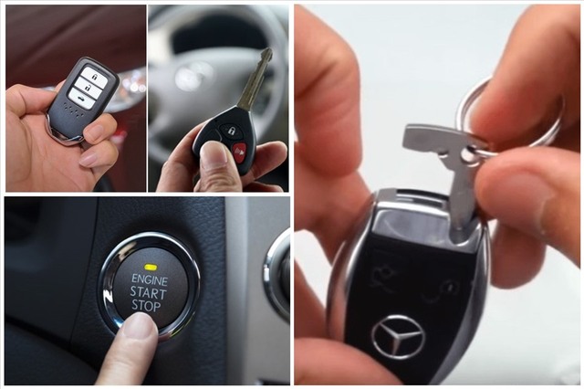 How to start a car, handle it quickly when the smart key suddenly runs out of battery - Photo 1.