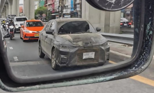 Toyota Vios 2023 revealed for the first time: Lexus-style face-down front, shared chassis with Raize, promising a menacing makeover Accent, City - Photo 1.