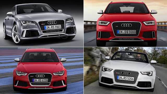Sẽ có bốn biến thể Audi RS trình làng trong năm nay