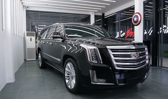 Tay chơi Thủ đô mang Cadillac Escalade 10 năm tuổi vào tận TP. HCM để tân trang: Nội thất thay bằng ghế Maybach, có thêm dàn karaoke ‘đỉnh nóc, kịch trần’- Ảnh 10.