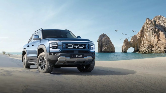 Bán tải BYD Shark chính thức ra mắt: Dáng đậm chất Ford, chạy 100km không cần nhiên liệu, có trang bị độc đáo chưa xuất hiện trên đối thủ Ranger, Triton- Ảnh 6. Bán tải BYD Shark chính thức ra mắt: Dáng đậm chất Ford, chạy 100km không cần nhiên liệu, có trang bị độc đáo chưa xuất hiện trên đối thủ Ranger, Triton- Ảnh 6.