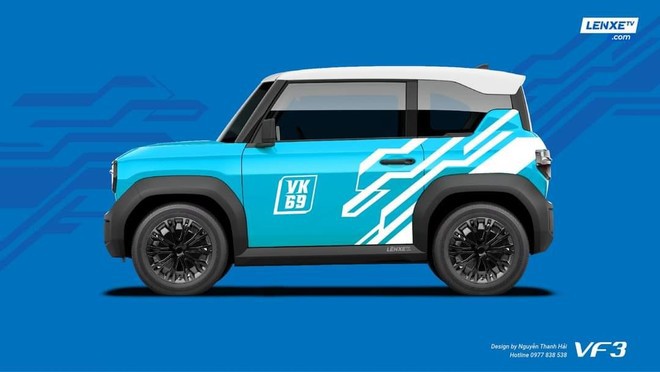 1001 ý tưởng độ VinFast VF 3 của CĐM Việt: Dán đề can màu chưa đủ, độ cả bán tải, mui trần, limousine- Ảnh 10.