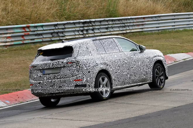 SUV Skoda 7 chỗ mới để lộ thiết kế có điểm giống BMW, động cơ điện, có thể chạy 600km/sạc- Ảnh 4.