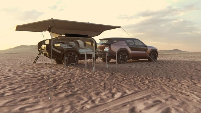 Mitsubishi Pajero Sport sắp lột xác như thế này: Như căn nhà di động, có cả phòng tắm, máy hybrid cắm sạc, có AI- Ảnh 7.