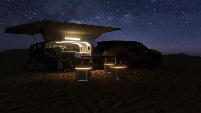 Mitsubishi Pajero Sport sắp lột xác như thế này: Như căn nhà di động, có cả phòng tắm, máy hybrid cắm sạc, có AI- Ảnh 8.