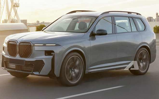 BMW X7 đời mới lộ diện rõ nét hơn trên đường: Thiết kế góc cạnh, lưới tản nhiệt khủng hơn, nội thất dễ "lột xác" với màn hình siêu dài- Ảnh 5. BMW X7 đời mới lộ diện rõ nét hơn trên đường: Thiết kế góc cạnh, lưới tản nhiệt khủng hơn, nội thất dễ "lột xác" với màn hình siêu dài- Ảnh 5.