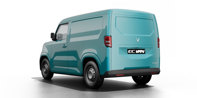 VinFast EC Van ra mắt Việt Nam: Giá từ 285 triệu đồng, động cơ ngang VF 3, chạy 150km/sạc, thùng hàng 2.600 lít, tải trọng trên 600kg- Ảnh 9. VinFast EC Van ra mắt Việt Nam: Giá từ 285 triệu đồng, động cơ ngang VF 3, chạy 150km/sạc, thùng hàng 2.600 lít, tải trọng trên 600kg- Ảnh 9.