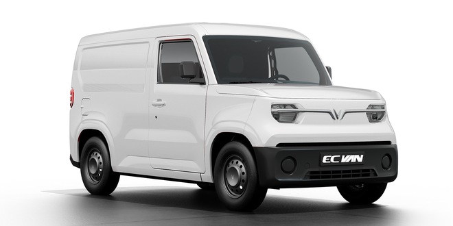 VinFast EC Van ra mắt Việt Nam: Giá từ 285 triệu đồng, động cơ ngang VF 3, chạy 150km/sạc, thùng hàng 2.600 lít, tải trọng trên 600kg- Ảnh 6. VinFast EC Van ra mắt Việt Nam: Giá từ 285 triệu đồng, động cơ ngang VF 3, chạy 150km/sạc, thùng hàng 2.600 lít, tải trọng trên 600kg- Ảnh 6.