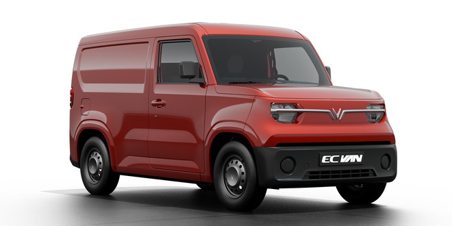 VinFast EC Van ra mắt Việt Nam: Giá từ 285 triệu đồng, động cơ ngang VF 3, chạy 150km/sạc, thùng hàng 2.600 lít, tải trọng trên 600kg- Ảnh 2. VinFast EC Van ra mắt Việt Nam: Giá từ 285 triệu đồng, động cơ ngang VF 3, chạy 150km/sạc, thùng hàng 2.600 lít, tải trọng trên 600kg- Ảnh 2.