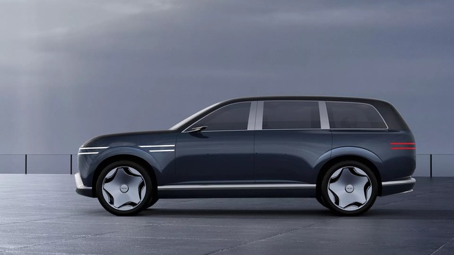 Genesis GV90 lộ ảnh: SUV đầu bảng của hãng, đuôi xe nhìn như MPV, chạy hơn 500km/sạc, ra mắt năm sau- Ảnh 5. Genesis GV90 lộ ảnh: SUV đầu bảng của hãng, đuôi xe nhìn như MPV, chạy hơn 500km/sạc, ra mắt năm sau- Ảnh 5.