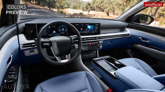 Hyundai Tucson dễ được nâng cấp thế này trước khi lên đời: Đèn trước bố trí kiểu Stargazer, vô lăng kiểu Santa Fe- Ảnh 10. Hyundai Tucson dễ được nâng cấp thế này trước khi lên đời: Đèn trước bố trí kiểu Stargazer, vô lăng kiểu Santa Fe- Ảnh 10.