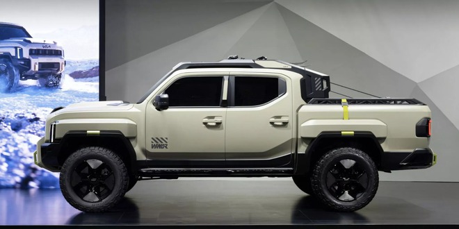 Bán tải Kia Tasman bản off-road 'nặng đô' chạy thử: Nhiều chi tiết hầm hố, chờ ngày ra mắt đấu Ford Ranger Raptor- Ảnh 4. Bán tải Kia Tasman bản off-road 'nặng đô' chạy thử: Nhiều chi tiết hầm hố, chờ ngày ra mắt đấu Ford Ranger Raptor- Ảnh 4.