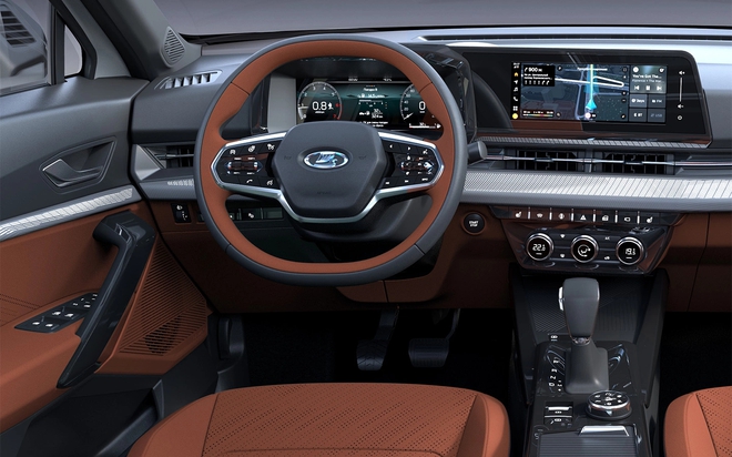 Lada Azimut - SUV mới dáng chất chơi, nhiều công nghệ xịn, phát triển từ một mẫu đã đưa về Việt Nam, cùng phân khúc Xforce- Ảnh 6. Lada Azimut - SUV mới dáng chất chơi, nhiều công nghệ xịn, phát triển từ một mẫu đã đưa về Việt Nam, cùng phân khúc Xforce- Ảnh 6.