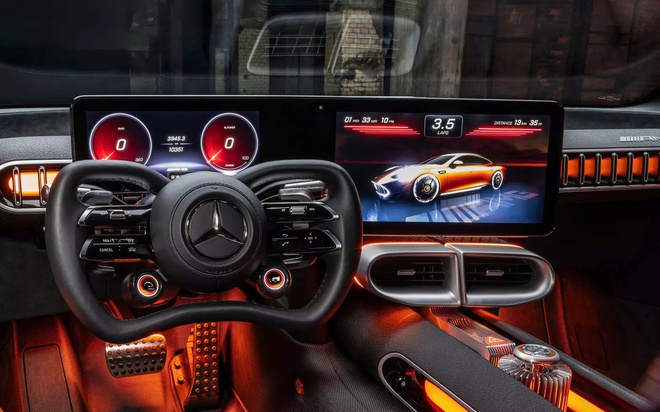 Mercedes-AMG sắp có siêu xe điện đầu tiên: Mạnh hơn 1.300 mã lực, có giả lập âm thanh và sang số như xe xăng- Ảnh 4. Mercedes-AMG sắp có siêu xe điện đầu tiên: Mạnh hơn 1.300 mã lực, có giả lập âm thanh và sang số như xe xăng- Ảnh 4.