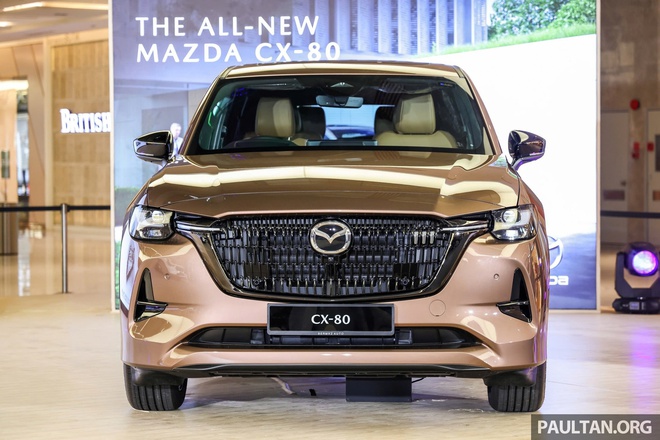 Mazda CX-80 có gì để người Việt chờ đợi: Động cơ 2.5L PHEV, đi 65km không cần xăng, 6 chỗ ngồi, giá quy đổi từ 2 tỷ đồng- Ảnh 4. Mazda CX-80 có gì để người Việt chờ đợi: Động cơ 2.5L PHEV, đi 65km không cần xăng, 6 chỗ ngồi, giá quy đổi từ 2 tỷ đồng- Ảnh 4.