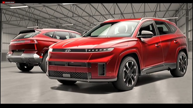 Tucson v&agrave; Elantra thế hệ mới 'lột x&aacute;c' nội thất: M&agrave;n 17inch lớn nhất từng c&oacute; tr&ecirc;n xe Hyundai phổ th&ocirc;ng, ra mắt ngay năm nay- Ảnh 2.