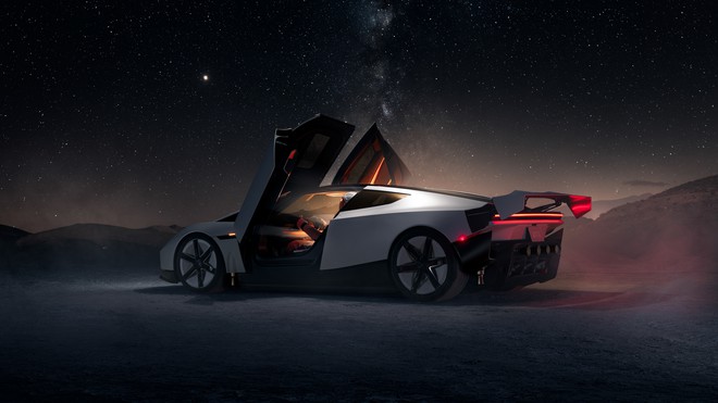 Choáng ngợp màn trình diễn ô tô bay của Tesla: Lên cao như tên lửa, nhào lộn được, sẽ sản xuất thương mại - Ảnh 4.