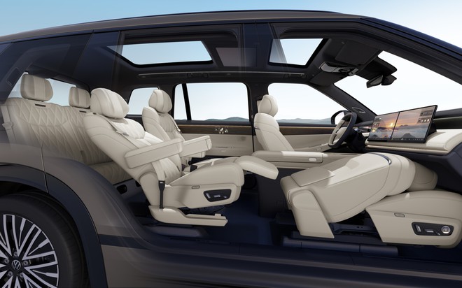 Volkswagen ID. Era 9X gần 3 tỷ đồng đ&atilde; về Việt Nam: SUV cỡ lớn 'ngập' m&agrave;n h&igrave;nh, c&ocirc;ng nghệ động cơ như VF Wild, cạnh tranh Lynk & Co 900 - Ảnh 7.