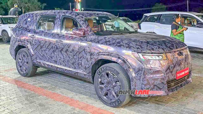 Nissan Tekton - SUV c&ugrave;ng cỡ Creta lộ cấu h&igrave;nh 7 chỗ với th&acirc;n d&agrave;i, m&acirc;m lốp lớn hơn, dễ n&acirc;ng cấp cả ADAS - Ảnh 1.