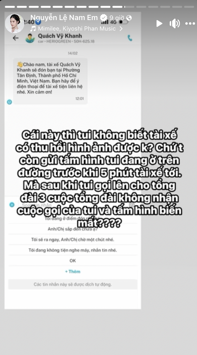 Nam Em và tài xế taxi công nghệ ‘đại chiến’ ngày cận Tết: Người đòi trích xuất camera hành trình, người tố bị đe dọa ‘tác động vật lý’- Ảnh 5.