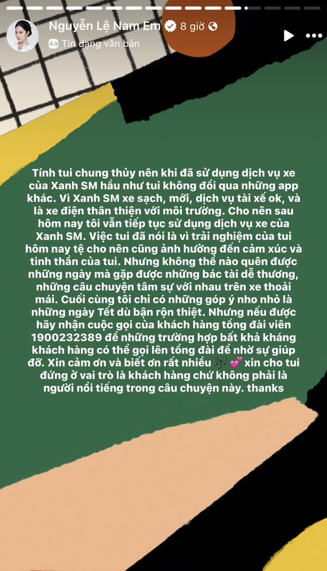 Nam Em và tài xế taxi công nghệ ‘đại chiến’ ngày cận Tết: Người đòi trích xuất camera hành trình, người tố bị đe dọa ‘tác động vật lý’- Ảnh 6.