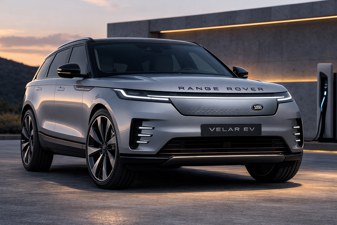 Range Rover Velar thế hệ mới lộ diện: Chuyển sang động cơ thuần điện, thiết kế như concept của hãng xe Ấn Độ- Ảnh 5. Range Rover Velar thế hệ mới lộ diện: Chuyển sang động cơ thuần điện, thiết kế như concept của hãng xe Ấn Độ- Ảnh 5.