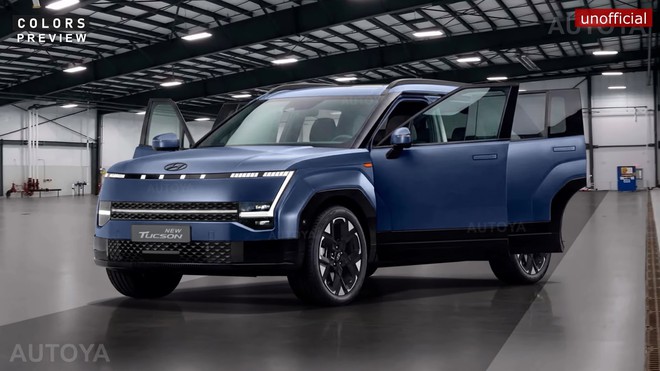 Hyundai Tucson 2027 bản cận sản xuất lộ diện: Mặt trước thêm thay đổi, gương mới, dáng ‘mượn’ nhiều điểm từ Santa Fe- Ảnh 6. Hyundai Tucson 2027 bản cận sản xuất lộ diện: Mặt trước thêm thay đổi, gương mới, dáng ‘mượn’ nhiều điểm từ Santa Fe- Ảnh 6.