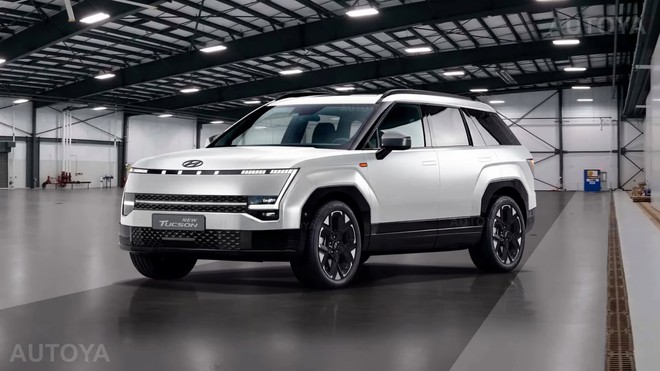 Hyundai Tucson 2027 bản cận sản xuất lộ diện: Mặt trước thêm thay đổi, gương mới, dáng ‘mượn’ nhiều điểm từ Santa Fe- Ảnh 7. Hyundai Tucson 2027 bản cận sản xuất lộ diện: Mặt trước thêm thay đổi, gương mới, dáng ‘mượn’ nhiều điểm từ Santa Fe- Ảnh 7.