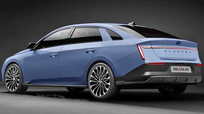 Lộ diện Hyundai Elantra 2027 bản tiền sản xuất: Thiết kế g&oacute;c cạnh hơn, m&agrave;n 17inch, động cơ hybrid tinh chỉnh- Ảnh 9.