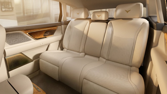 VinFast ra mắt 2 xe si&ecirc;u sang mới: SUV, sedan đều c&oacute; ca-lăng si&ecirc;u lớn, ghế 'chủ tịch', nhiều chi tiết mạ v&agrave;ng, ốp gỗ qu&yacute;- Ảnh 10.