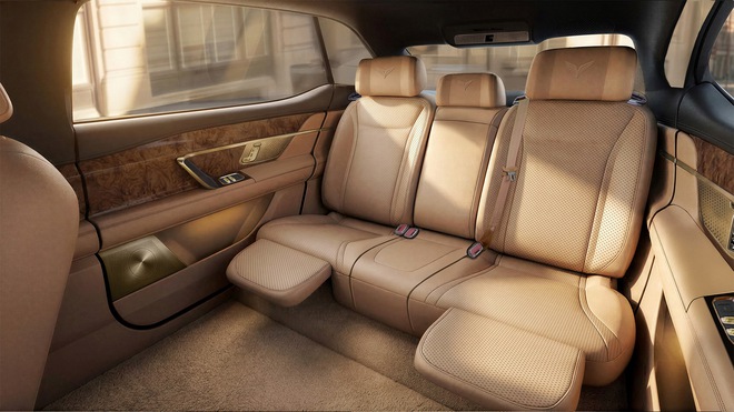 VinFast ra mắt 2 xe si&ecirc;u sang mới: SUV, sedan đều c&oacute; ca-lăng si&ecirc;u lớn, ghế 'chủ tịch', nhiều chi tiết mạ v&agrave;ng, ốp gỗ qu&yacute;- Ảnh 8.
