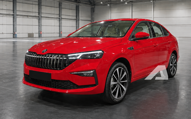 Skoda Slavia facelift tiếp tục lộ diện: C&oacute; thể đổi hộp số mới, th&ecirc;m dải đ&egrave;n hậu nối liền, dễ h&uacute;t kh&aacute;ch khi về Việt Nam nhờ trang bị một trang bị đặc biệt- Ảnh 4.