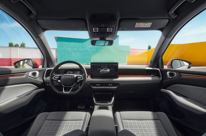 Sang ch&acirc;u &Acirc;u xem thực tế Skoda Epiq vừa ra mắt: SUV đ&ocirc; thị thiết kế thực dụng, nhiều c&ocirc;ng nghệ, c&oacute; ADAS, chạy 440km/sạc- Ảnh 17.