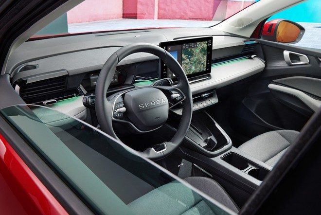 Sang ch&acirc;u &Acirc;u xem thực tế Skoda Epiq vừa ra mắt: SUV đ&ocirc; thị thiết kế thực dụng, nhiều c&ocirc;ng nghệ, c&oacute; ADAS, chạy 440km/sạc- Ảnh 9.