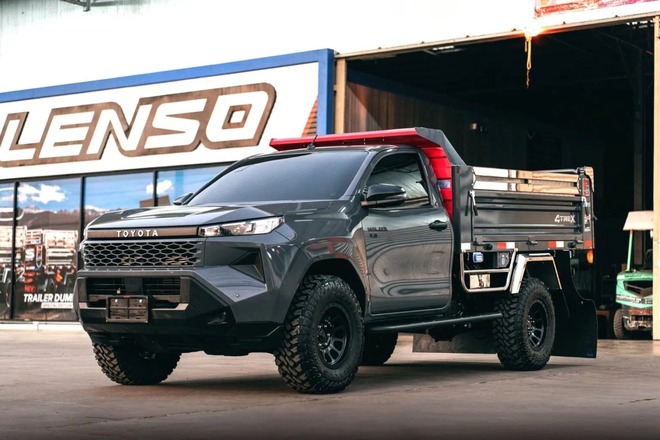 Toyota Hilux 'lột x&aacute;c' th&agrave;nh xe ben m&agrave; kh&ocirc;ng cần cắt xẻ: Chở tới 5 tấn, c&oacute; cả cần cẩu tự bốc h&agrave;ng- Ảnh 20.