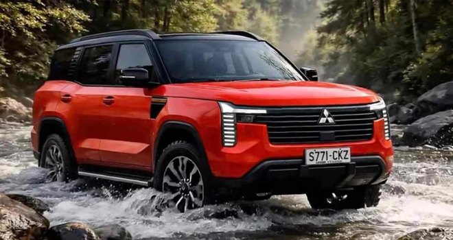 Được tận mắt nh&igrave;n thấy Mitsubishi Pajero mới, nh&oacute;m kh&aacute;ch h&agrave;ng tiết lộ: Lớn như Prado, nội thất 'cận sang'- Ảnh 3.
