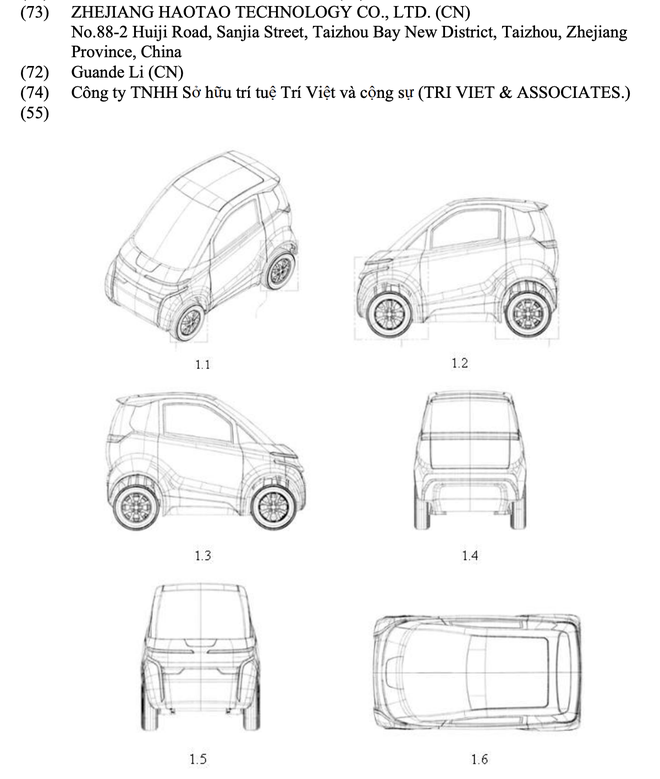 Bản sao &ocirc; t&ocirc; 148 triệu đồng của Việt Nam được đăng k&yacute; bởi c&ocirc;ng ty Trung Quốc: Thiết kế y hệt, 2 chỗ, pin th&aacute;o rời như xe m&aacute;y- Ảnh 1.