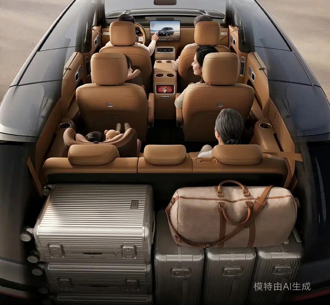 SUV mới của Xiaomi c&oacute; k&iacute;ch thước lớn hơn Palisade, d&aacute;ng h&ocirc;ng như Cullinan, động cơ hybrid chạy tới 370km kh&ocirc;ng cần xăng - Ảnh 7.