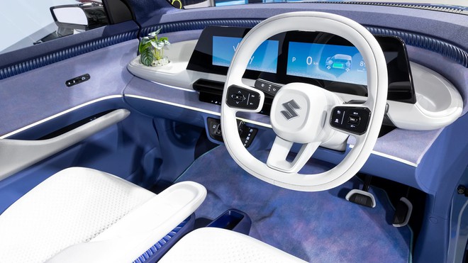 Xe Suzuki cỡ mini lộ diện tr&ecirc;n đường: Chiều d&agrave;i nhỉnh hơn VF 3, thiết kế vu&ocirc;ng vức, 4 cửa, động cơ điện hơn 270km/sạc - Ảnh 9.