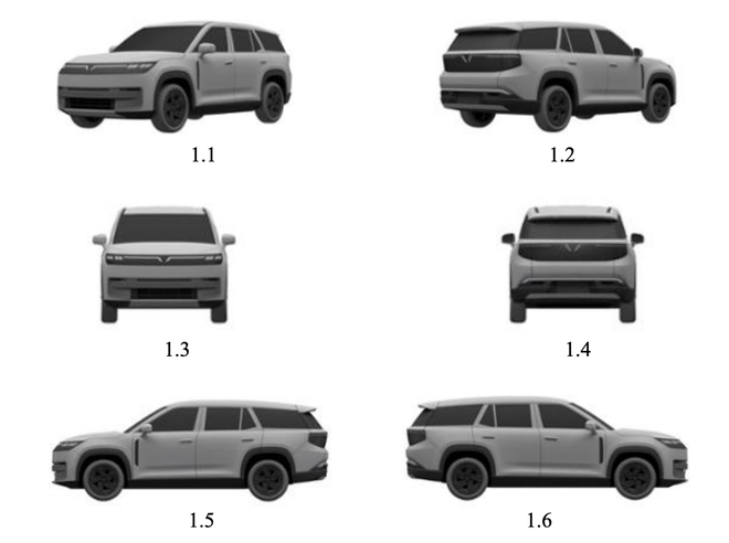 SUV cỡ lớn mới lộ diện trong nh&agrave; m&aacute;y VinFast: D&aacute;ng bề thế, gầm cao hơn VF 9, đồn đo&aacute;n l&agrave; EREV như VF Wild - Ảnh 3.