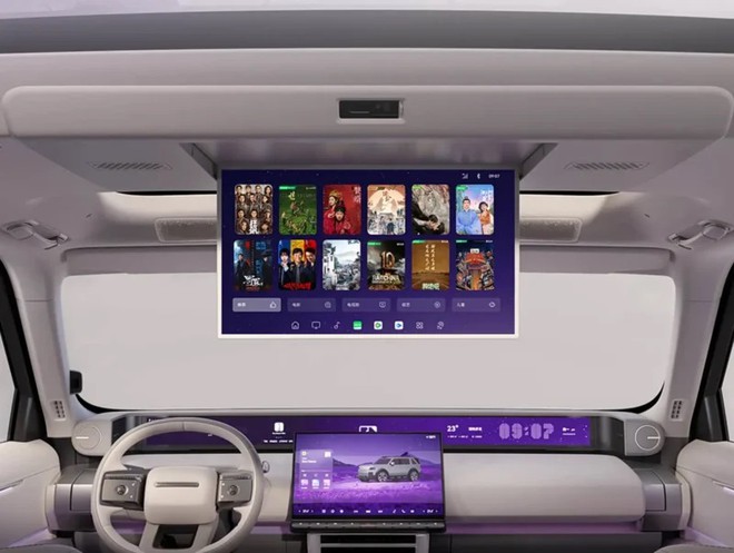 SUV mới của h&atilde;ng con Jaguar Land Rover gi&aacute; quy đổi từ hơn 1,3 tỷ đồng: 3 m&agrave;n h&igrave;nh si&ecirc;u lớn, mạnh hơn 800hp, EREV chạy 310km kh&ocirc;ng cần xăng - Ảnh 6.