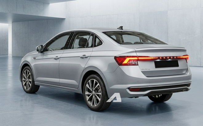 Skoda Slavia 2026 được h&eacute; lộ nhiều chi tiết mới trước giờ G: Giao diện đ&egrave;n, m&acirc;m thay đổi, dễ n&acirc;ng cấp cả nội thất cạnh tranh City, Vios - Ảnh 6.