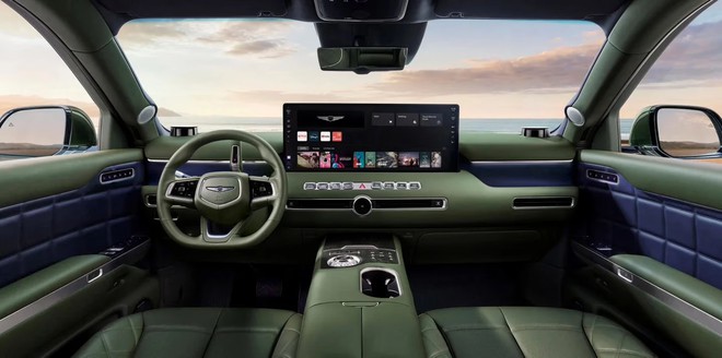 SUV điện Genesis GV90 ra mắt: Xe &ocirc; t&ocirc; c&oacute; thể ẩn cột B đầu ti&ecirc;n tr&ecirc;n thế giới, nội thất si&ecirc;u sang đấu Maybach - Ảnh 7.