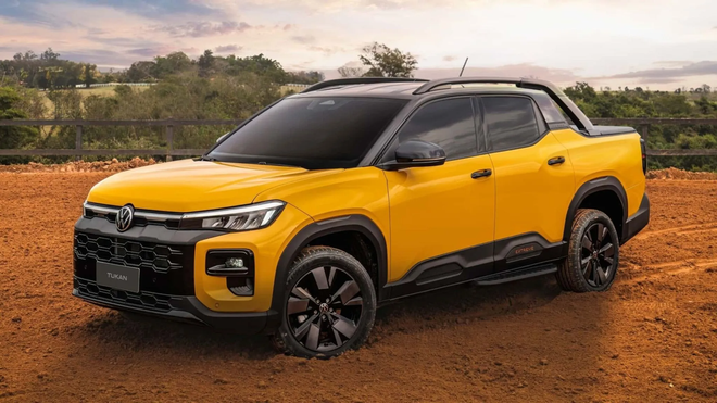 Volkswagen Tukan lộ diện: Bán tải nhỏ hơn Ford Ranger, dùng máy hybrid 1.5L, có tùy chọn cabin đơn lẫn cabin kép - Ảnh 2.